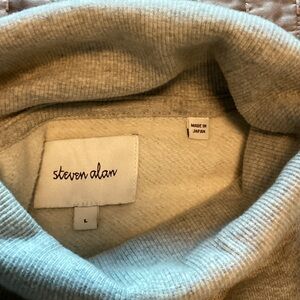 Steven Alan Light Gray oversized turtleneck top L